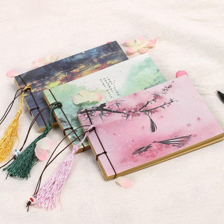 Vintage Diary Retro NoteBook Sketchbook Stationery Office School Supplies Gift(Qing Jun Ce)