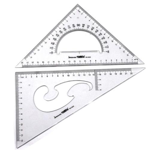 Triangle Set Scale Professional Drawing Tools School Supplies Student Stationery