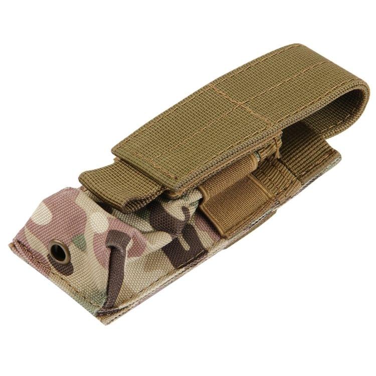 M5 Multifunctional Outdoor Sports Mini Portable Flashlight Protective Cover / Bag, Size: 15 x 4.7 x 2 cm(Dark Red)