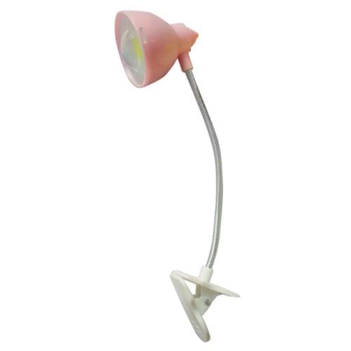 Adjustable Soft Lighting Effect Eye Protection Clip Reading Lamp Night Light Mini Portable Cute Flexible LED Book Light(Pink)