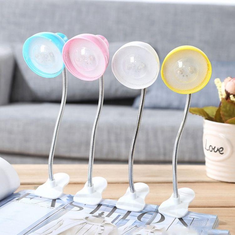 Adjustable Soft Lighting Effect Eye Protection Clip Reading Lamp Night Light Mini Portable Cute Flexible LED Book Light(Pink)