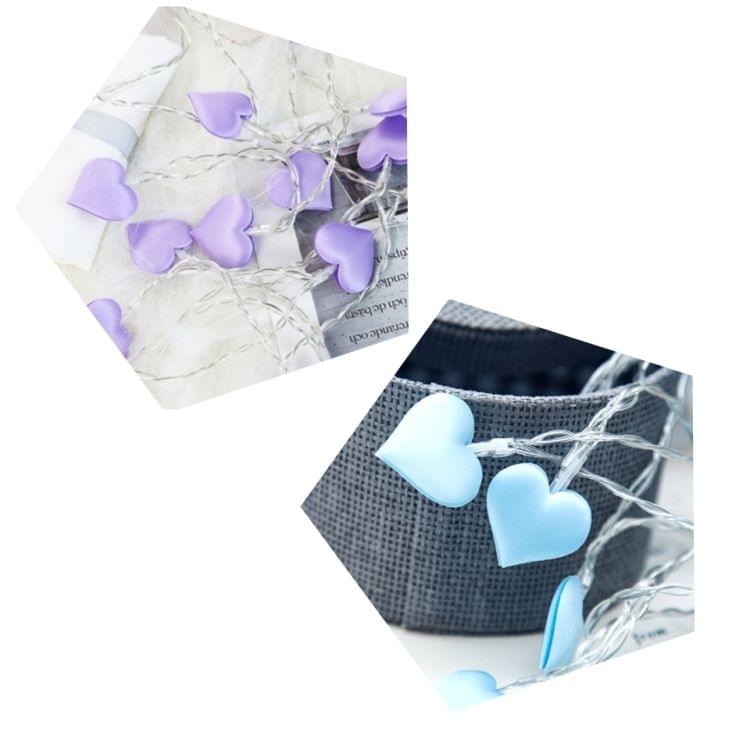 LED Fairy Lights Love Heart Lantern Navidad String Lights Holiday Lighting Bedroom Home Decoracion 3m 20LEDs(Blue)