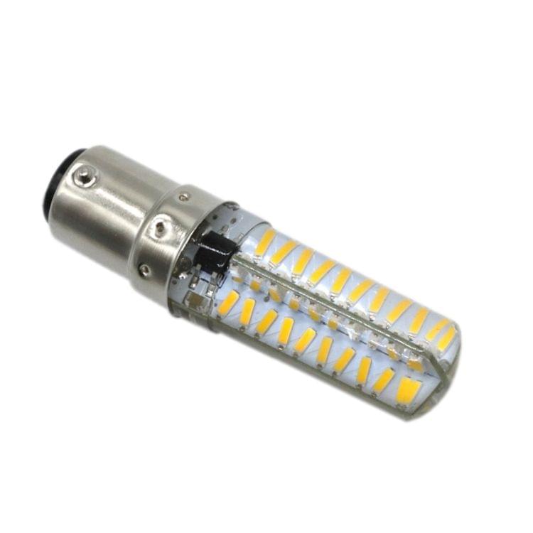 YWXLight BA15D 5W 80LEDs SMD 4014 Energy Saving LED Corn Light Silicone Lamp (Warm White)