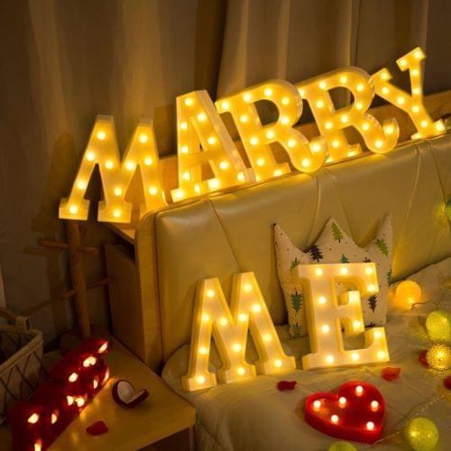 Alphabet English Letter Shape Decorative Light