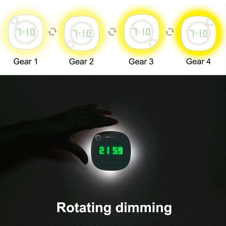 Intelligent Rotation Clock Dry Cell LED PIR Sensor Night Light