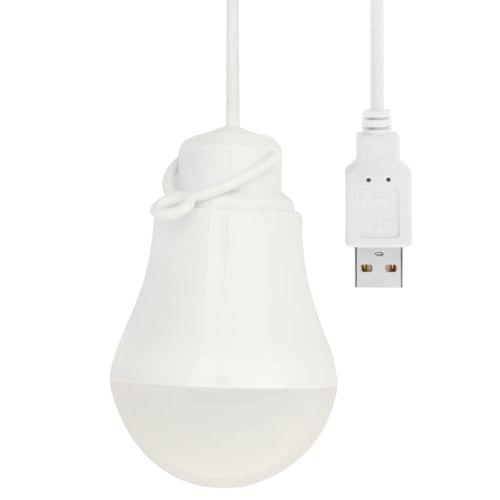 3W USB Plug Low Voltage Cool White LED Bulb, Cold White