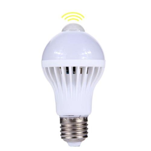 E27 7W Infrared Motion Sensor LED Light Bulb