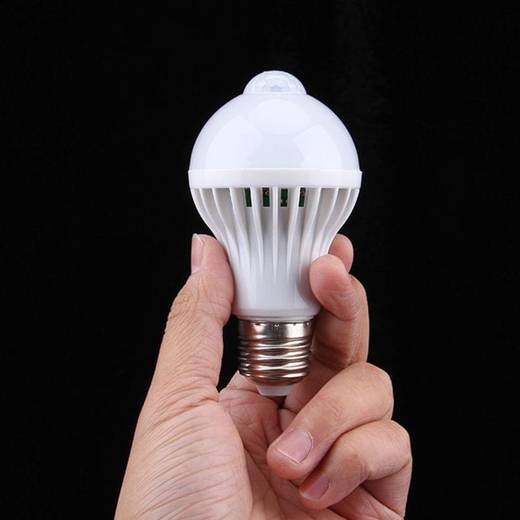 E27 7W Infrared Motion Sensor LED Light Bulb