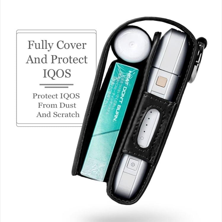 DUX DUCIS Flip PU Leather Protective Case for IQOS Electronic Cigarette(Black)