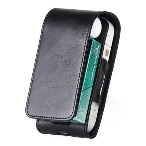 DUX DUCIS Flip PU Leather Protective Case for IQOS Electronic Cigarette(Black)