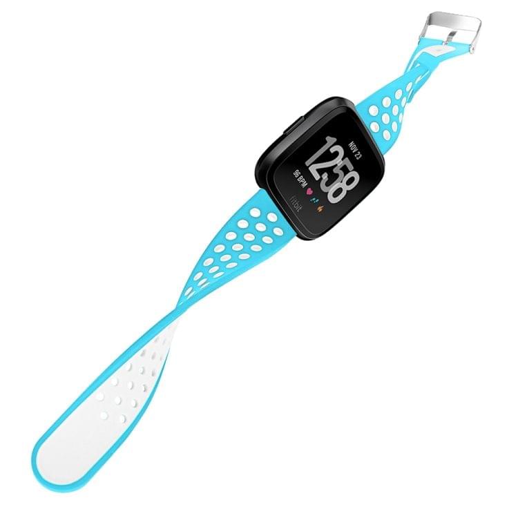 For Fitbit Versa Simple Fashion Silicone Watch Strap(Baby Blue)