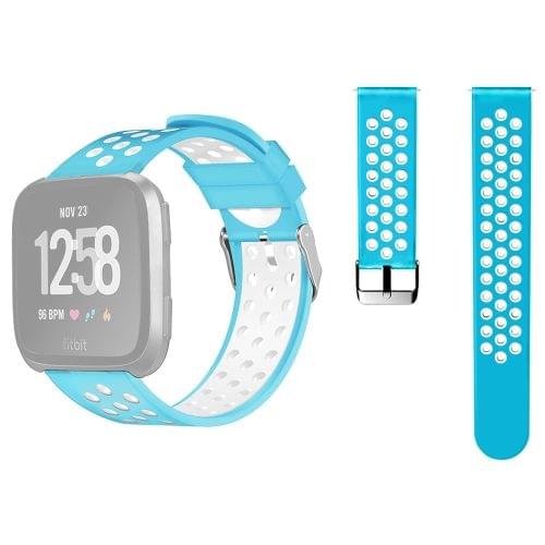 For Fitbit Versa Simple Fashion Silicone Watch Strap(Baby Blue)