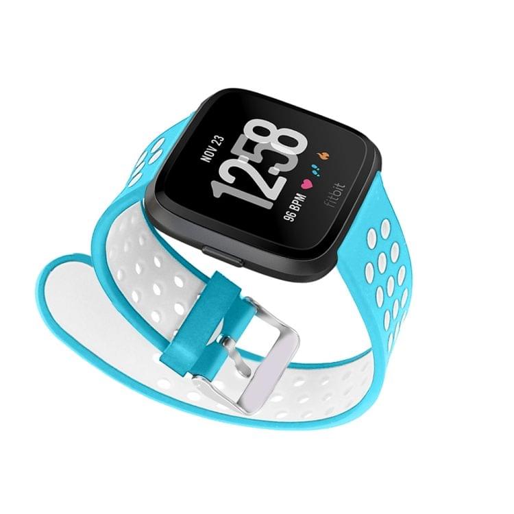 For Fitbit Versa Simple Fashion Silicone Watch Strap(Baby Blue)