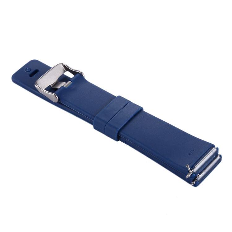 For Fitbit Versa Simple Fashion Silicone Watch Strap(Dark Blue)