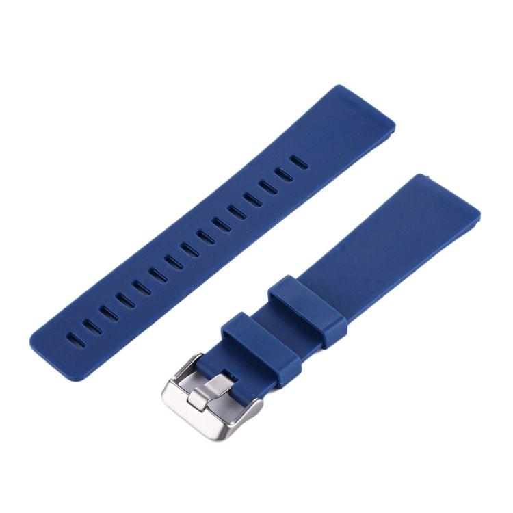 For Fitbit Versa Simple Fashion Silicone Watch Strap(Dark Blue)