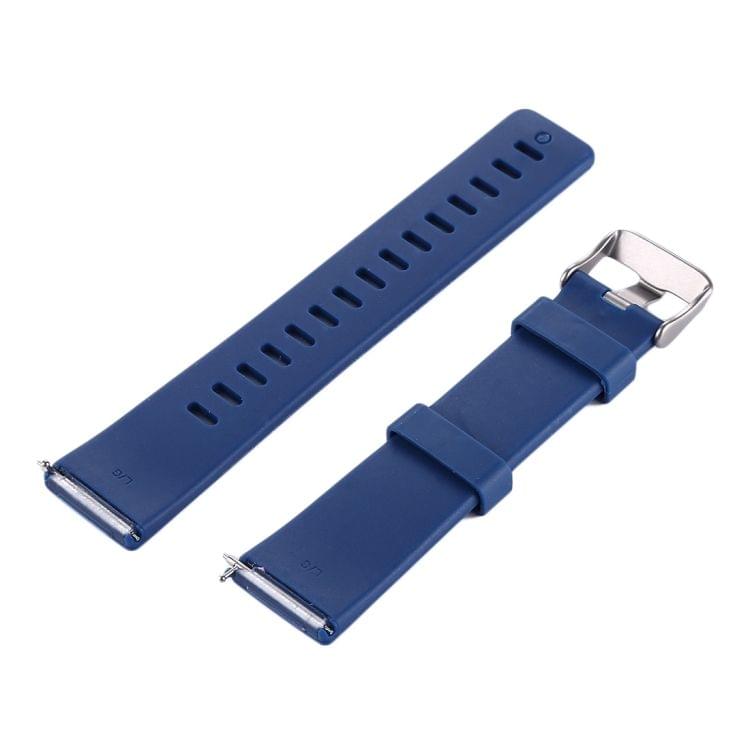 For Fitbit Versa Simple Fashion Silicone Watch Strap(Dark Blue)