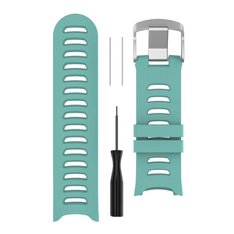 Smart Watch Silicone Wrist Strap Watchband for Garmin Forerunner 610(Mint Green)