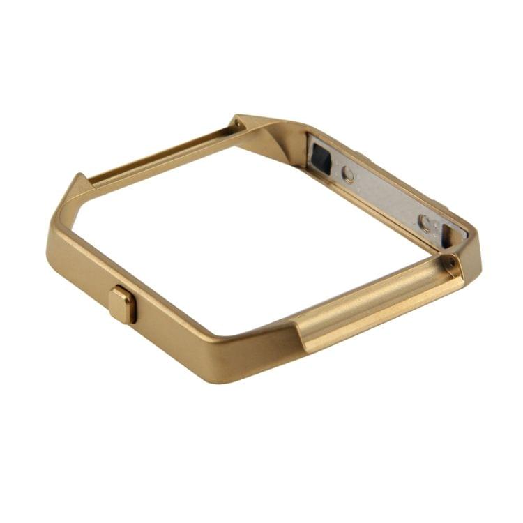 For Fitbit Blaze Watch Stainless Steel Frame Holder Shell(Gold)