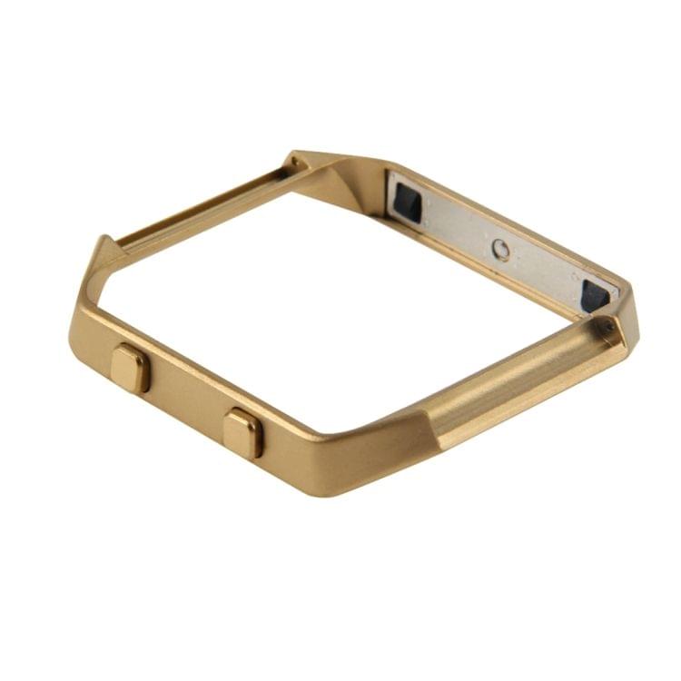 For Fitbit Blaze Watch Stainless Steel Frame Holder Shell(Gold)