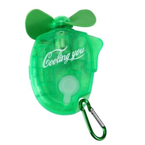Mini Water Spray Fan with Powerful Safe Fan Blades, Size: About 109 x 73 x 27mm, Random Package Delivery(Green)