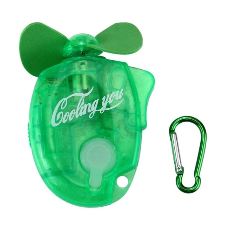 Mini Water Spray Fan with Powerful Safe Fan Blades, Size: About 109 x 73 x 27mm, Random Package Delivery(Green)