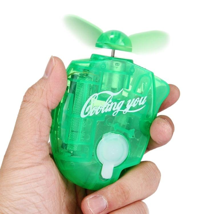 Mini Water Spray Fan with Powerful Safe Fan Blades, Size: About 109 x 73 x 27mm, Random Package Delivery(Green)