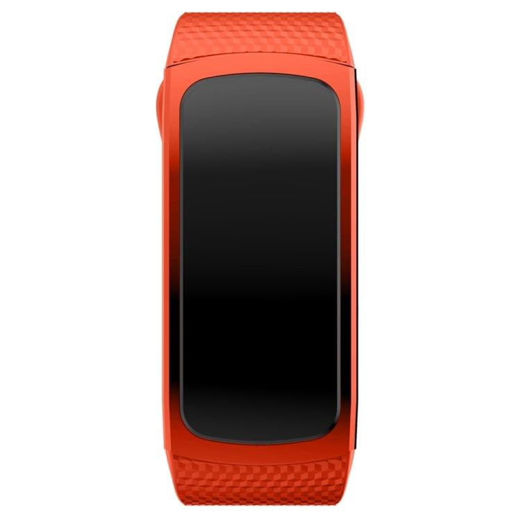 Silicone Wrist Strap Watch Band for Samsung Gear Fit2 SM-R360, Wrist Strap Size:126-175mm(Orange)