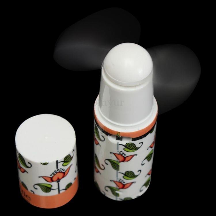 Mini portable pocket fan lipstick shape travel fan(Random color)