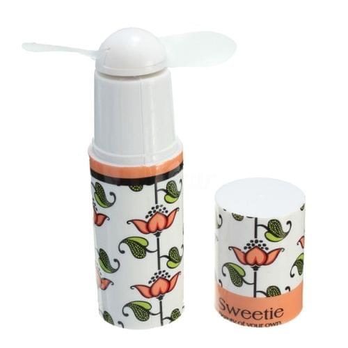 Mini portable pocket fan lipstick shape travel fan(Random color)