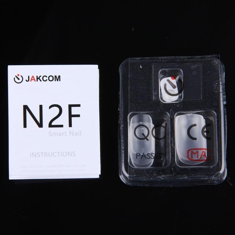 JAKCOM N2F Wearable Waterproof Smart Nail IC Card Smart Manicure with 6 PCS Nails, Support NFC / Pravite Note / Phone Lock / Quick Start / Share Information(White)