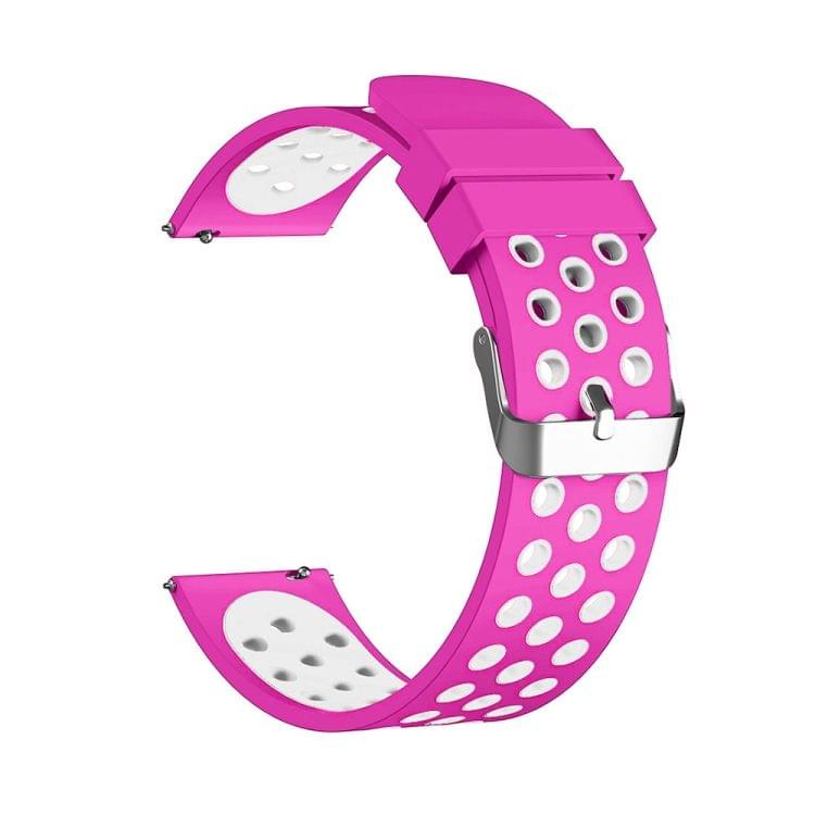 For Fitbit Versa Simple Fashion Silicone Watch Strap(Magenta)