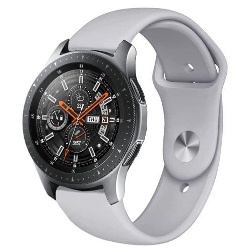 Monochrome Silicone Strap for Apply Samsung Galaxy Watch Active 20mm(Gray)