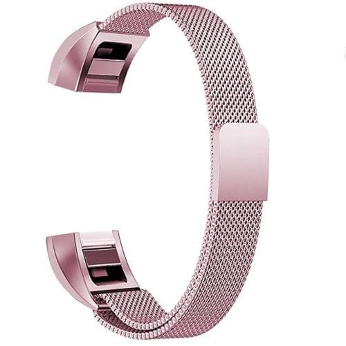 Stainless Steel Magnet Wrist Strap for FITBIT Alta,Size:Small,130-170mm (Cherry Gold)