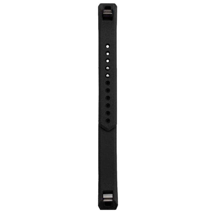 For Fitbit Alta Watch Oblique Texture Silicone Watchband, Small Size, Length: about 18.5cm(Black)