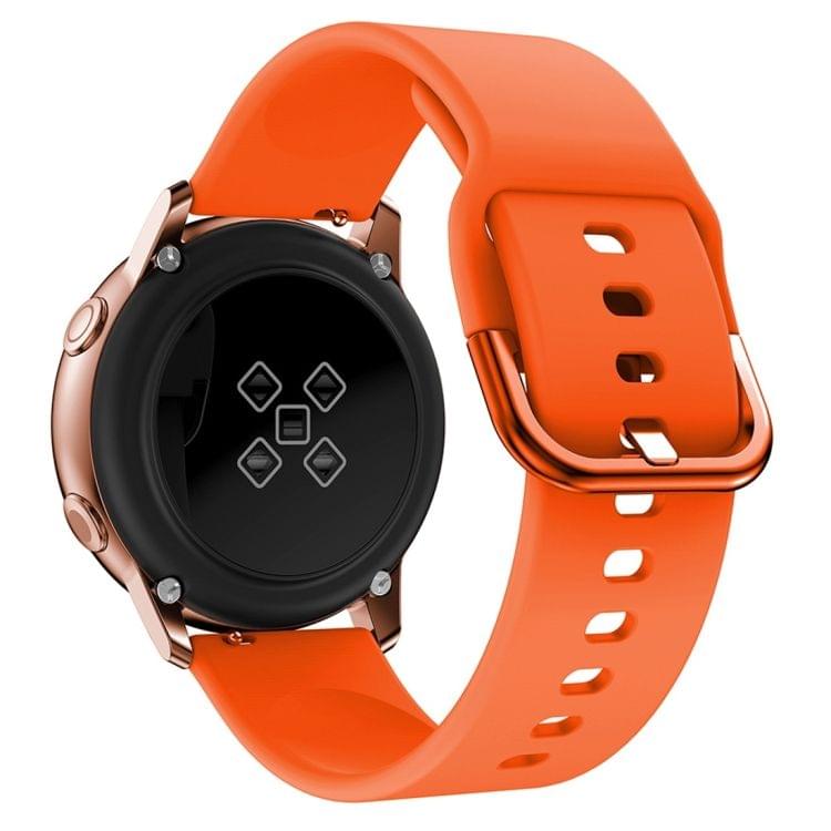 Smart Watch Electroplated Buckle Wrist Strap Watchband for Galaxy Watch Active (Orange)