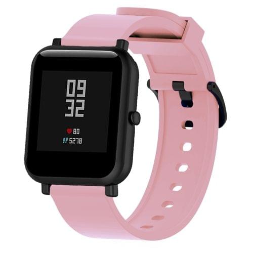 Silicone Glossy Sport Wrist Strap for Huami Amazfit Bip Lite Version 20mm (Pink)