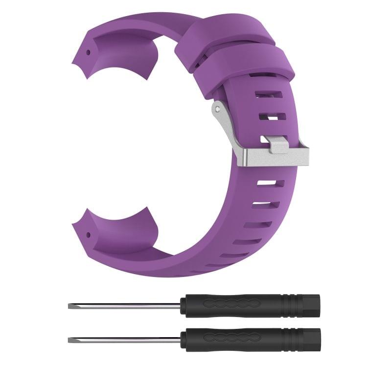Silicone Replacement Wrist Strap for SUUNTO Core ALU Black (Purple)
