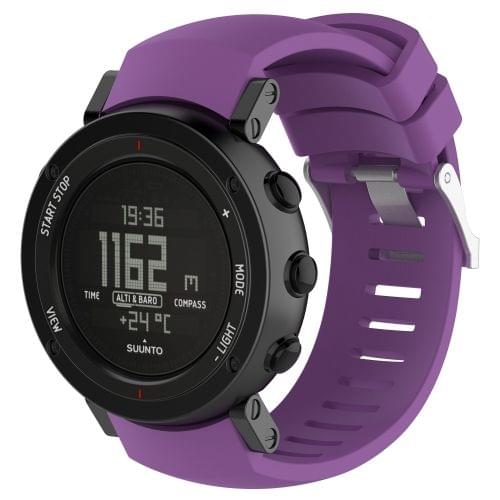 Silicone Replacement Wrist Strap for SUUNTO Core ALU Black (Purple)