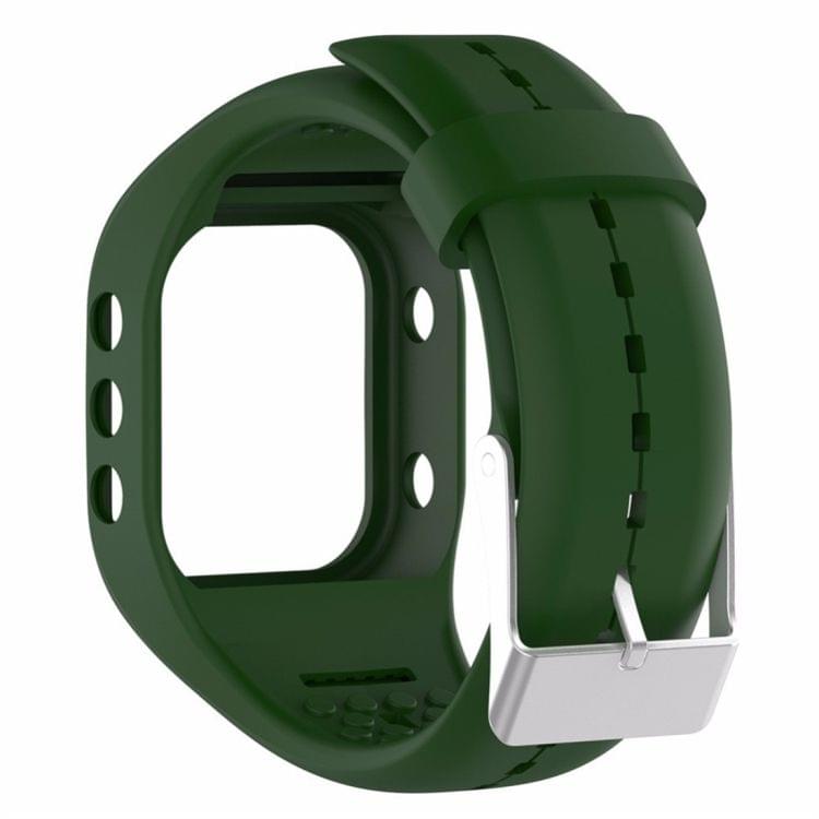 Smart Watch Silicome Wrist Strap Watchband for POLAR A300 (Army Green)