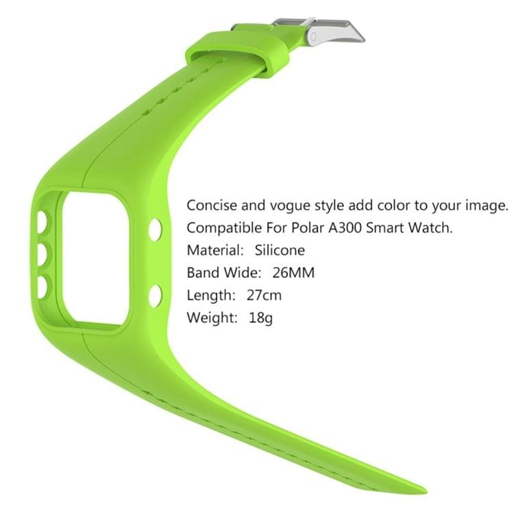 Smart Watch Silicome Wrist Strap Watchband for POLAR A300 (Army Green)