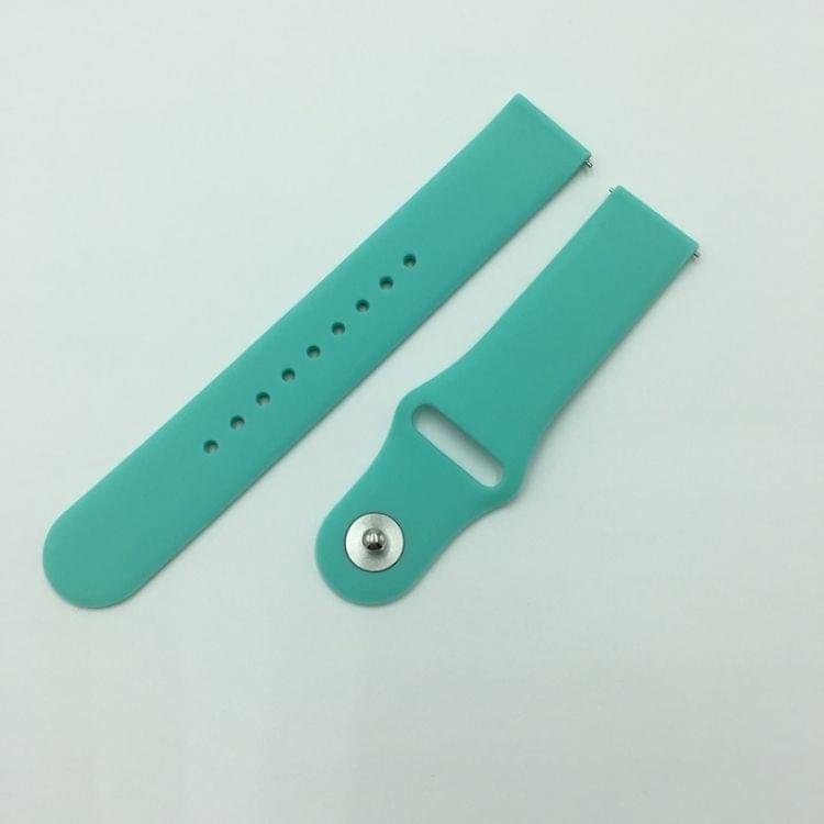 Monochrome Silicone Strap for Apply Samsung Galaxy Watch Active 22mm(teal)