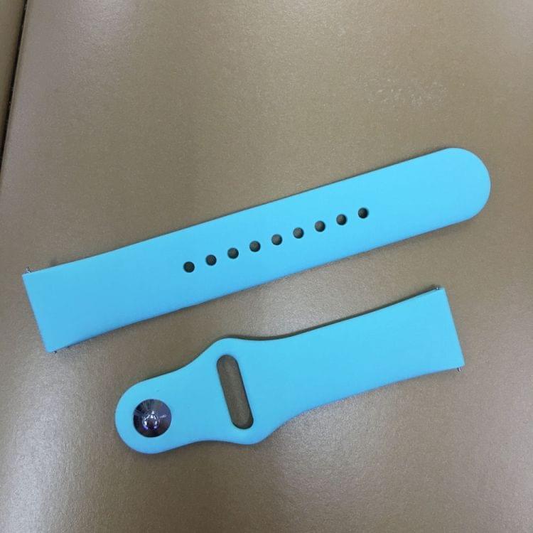 Monochrome Silicone Strap for Apply Samsung Galaxy Watch Active 22mm(teal)