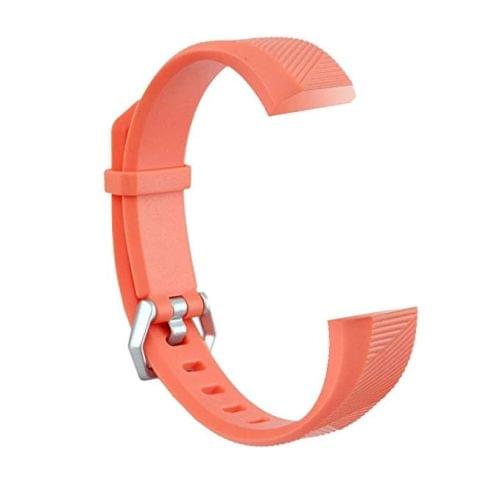 Children Silicone Twilled Wrist Strap for FITBIT ACE (Orange)