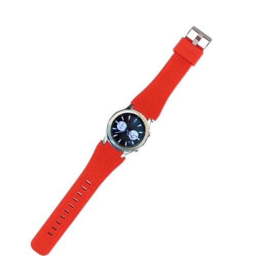 For Samsung Gear S3 Classic Smart Watch Silicone Watchband, Length: about 22.4cm(Red)