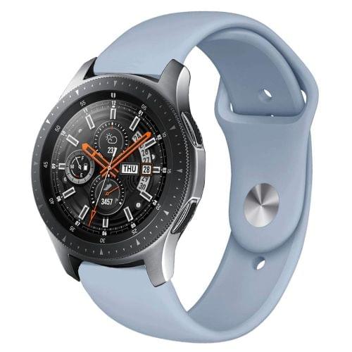 Monochrome Silicone Strap for Apply Samsung Galaxy Watch Active 22mm(baby blue)