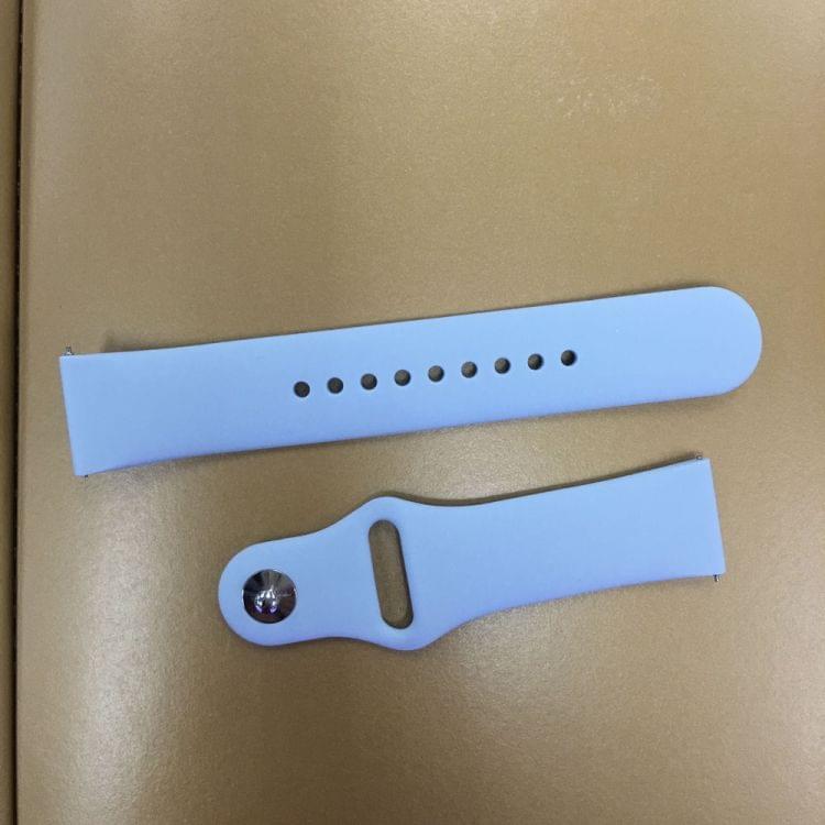 Monochrome Silicone Strap for Apply Samsung Galaxy Watch Active 22mm(baby blue)