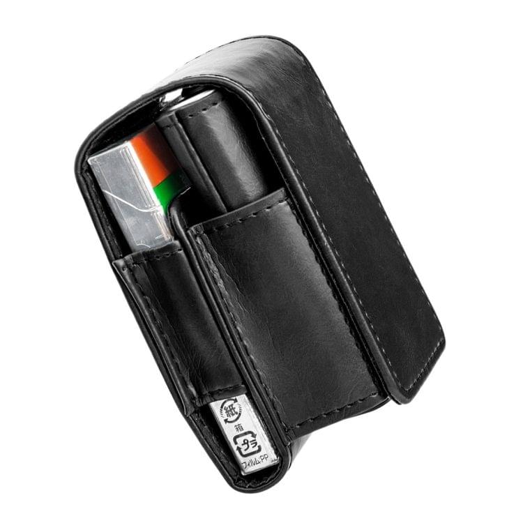 DUX DUCIS Flip PU Leather Protective Case for glo Electronic Cigarette(Black)