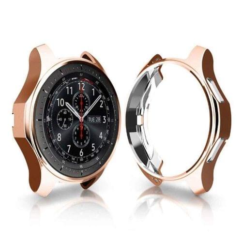 TPU Plated Shockproof Case for Samsung Gear S3 Frontier Smartwatch 42mm(Rose Gold)