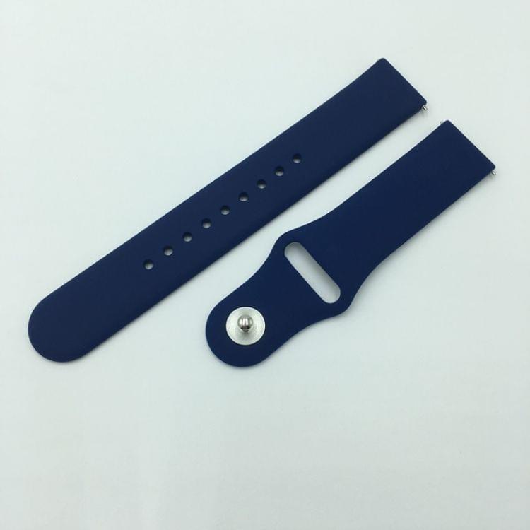 Monochrome Silicone Strap for Apply Samsung Galaxy Watch Active 22mm(mazarine)