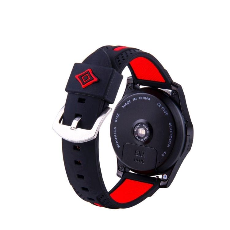 Samsung S3 Simple Fashion Stripes Pattern Watches Band (Black+Red)